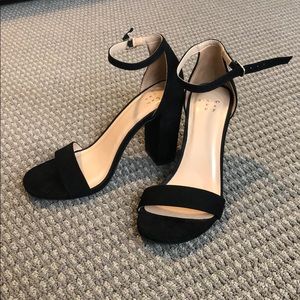 Black block heels - never worn!